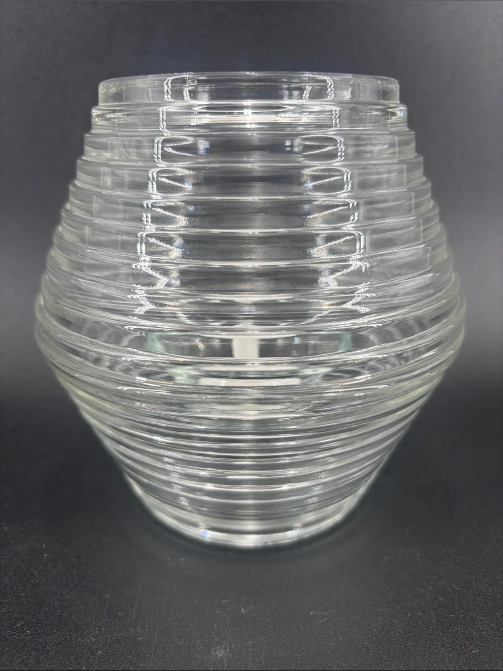Vintage 1970s Indiana Glass “Maya” fairy lamp crystal clear